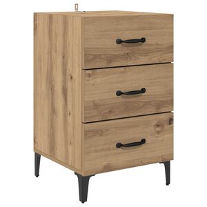 vidaXL Nachtkastje Artisan Eiken 40 x 40,5 x 66 cm Bewerkt hout