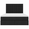 vidaXL Opslag bed met matras met opslag Zwart 140 x 200 cm Nep Leer
