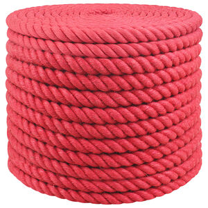 vidaXL Jute Touw 16 mm Rood 100% Tossa jute