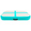 vidaXL Gymnastiekmat met pomp opblaasbaar 60x100x10 cm PVC groen