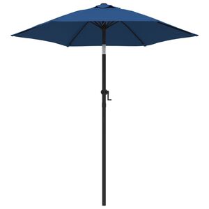 vidaXL Parasol 200x224 cm aluminium blauw