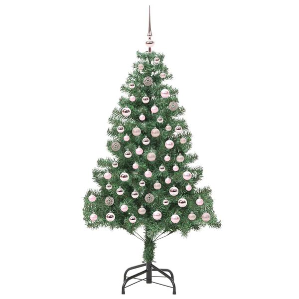 vidaXL Kerstboom met 300 LED met standaard Groen 180 cm PVC