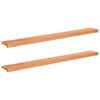 vidaXL Raamkozijnen 2 st Lak 140 x 15 x 2 cm Massief beukenhout