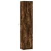 vidaXL Hoge kast met LED 41,5x32,5x200 cm bewerkt hout gerookt eiken
