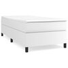 vidaXL Boxspring bed kunstleer wit 100x200 cm