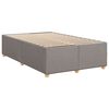 vidaXL Boxspring met matras stof taupe 120x190 cm