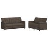 vidaXL Bankstel 2 pcs Grijs Kunstleer