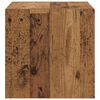 vidaXL Wandkast met plank Oudhout 37 x 37 x 37 cm Bewerkt hout