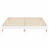 vidaXL Bedframe bewerkt hout hoogglans wit 200x200 cm
