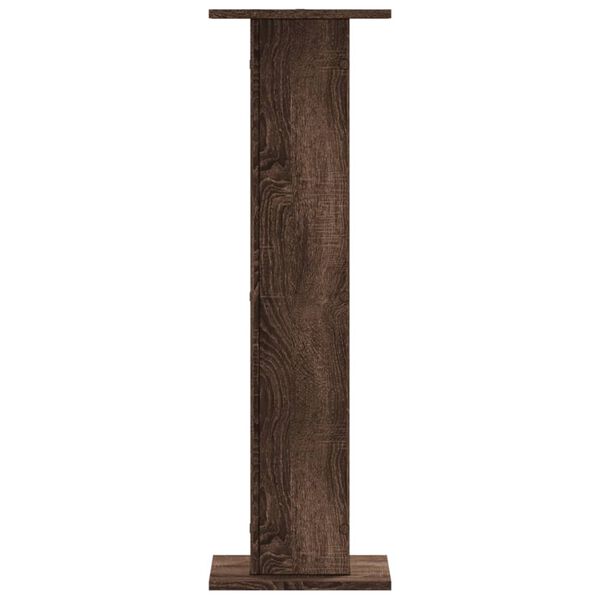vidaXL Speakerstandaards 2 st 30x30x95 cm bewerkt hout bruin eiken