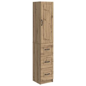 vidaXL Kastenset 2 st 33 x 34,5 x 87 cm Bewerkt hout Artisanaal eiken