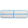 vidaXL Gymnastiekmat met pomp opblaasbaar 600x100x15 cm PVC blauw
