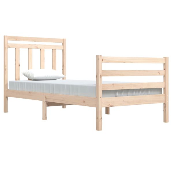vidaXL Bedframe massief hout 90x200 cm