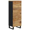 vidaXL Hoge kast met 3 deuren 40x33x110 cm massief mangohout en ijzer