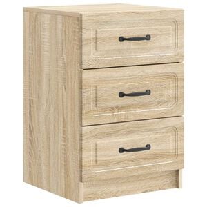 vidaXL Nachtkastje Sonoma Eiken 43 x 41 x 63,5 cm Bewerkt hout
