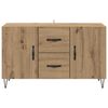 vidaXL Dressoir met lade Artisan Eiken 100 x 36 x 60 cm Bewerkt hout