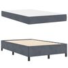 vidaXL Bedframe met matras Donkergrijs 120 x 190 cm Stof