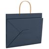 vidaXL Papieren zakken 250 st met hengsels 32x22x24 cm blauw