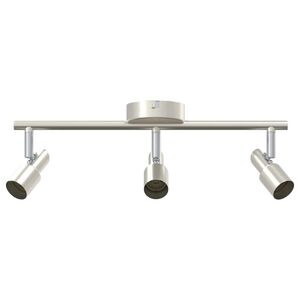 vidaXL Plafondspot met schijnwerpers Nikkel 39 x 10,5 x 10,5 cm Staal