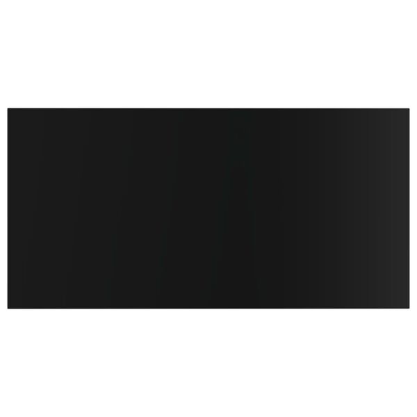 vidaXL Wandschappen 8 st 40x20x1,5 cm spaanplaat hoogglans zwart