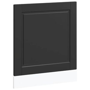 vidaXL Vaatwaspaneel Porto 60x1,5x57 cm bewerkt hout zwart