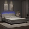vidaXL Bedframe met LED zonder matras "Zadar" wit 160x200 cm