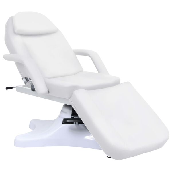vidaXL Massagetafel 180x62x(86,5-118) cm wit