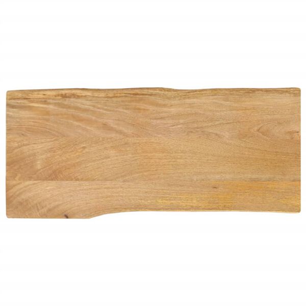vidaXL Tafelblad met natuurlijke rand 100x40x3,8 cm massief mangohout