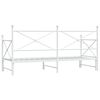 vidaXL Slaapbank met onderschuifbed zonder matras 80x200 cm staal wit