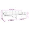 vidaXL Slaapbank massief grenenhout wit 90x200 cm