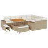 vidaXL Tuin Sofa Set 12 st 9-Aantal zitplaatsen Beige en Cr&egrave;me