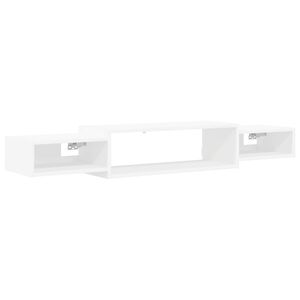 vidaXL Wandgemonteerd tv-meubel Muurmontage Wit 140 x 28 x 21 cm