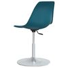 vidaXL Eetkamerstoelen draaibaar 6 st PP turquoise