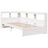 vidaXL Bed met boekenkast zonder matras grenenhout wit 100x200 cm