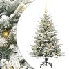 vidaXL Artificial Pre-lit Kerstboom met Ballenset Groen 120 cm