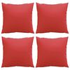 vidaXL Sierkussens 4 st 60x60 cm stof rood