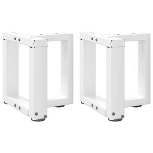 vidaXL Salontafelpoten 2 st T-vormig 30x25x(30-31) cm staal wit
