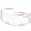 vidaXL LED Box Spring Bed Lichtgrijs en wit. 120 x 190 cm Katoen Stof