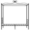 vidaXL Hemelbedframe metaal zwart 100x200 cm