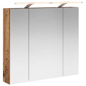 vidaXL Badkamer spiegelkast Oudhout 80 x 14.5 x 70 cm Bewerkt hout