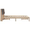 vidaXL Bedframe met Gevoerd Hoofdgedeelte Bruin 120 x 190 cm