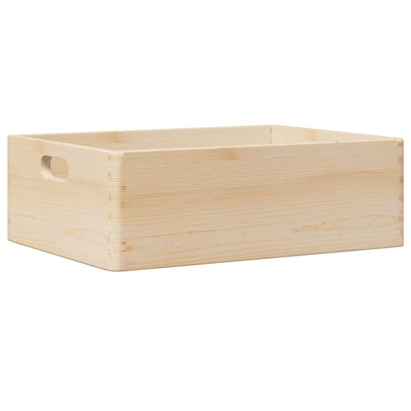 vidaXL Houten kist met handvatten 40x30x13 cm massief grenenhout