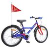 vidaXL Kinderfiets 18 Inch voor 5-7 jaar Donkerblauw