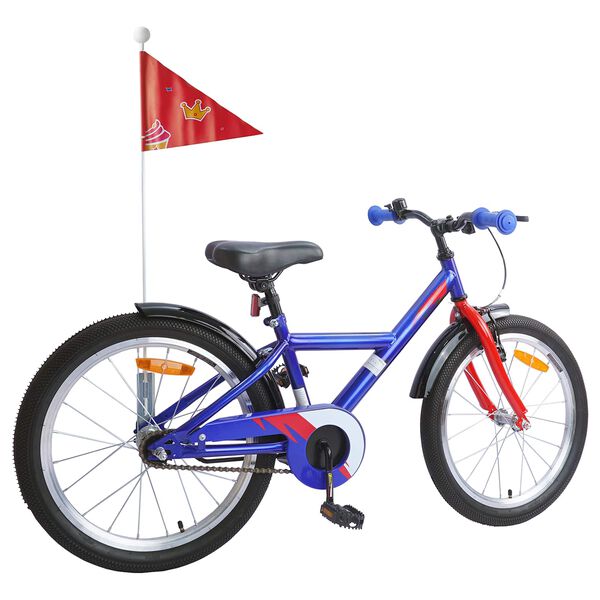 vidaXL Kinderfiets 18 Inch voor 5-7 jaar Donkerblauw