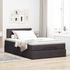 vidaXL Ottoman bed met matras en LED's 120x190 cm stof donkerbruin