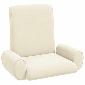 vidaXL Verstelbare vlo stoelen Cr&egrave;mekleurig Grove Fluweel