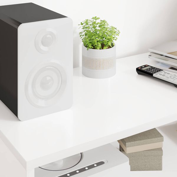 vidaXL TV-kast Wit 100 x 35 x 40 cm Bewerkt hout