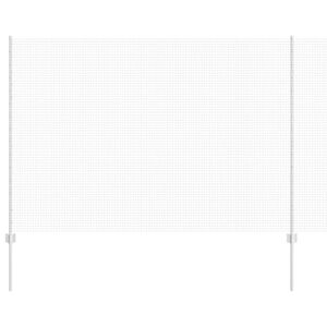 vidaXL gelast draadhek met palen 10 x 1,5 m Gegalvaniseerd staal Mesh
