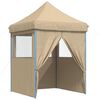 vidaXL Partytent Beige 200 x 200 x 306 cm Oxford Stof