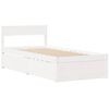 vidaXL Bedframe zonder matras massief grenenhout wit 140x200 cm